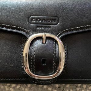 Leather black wallet